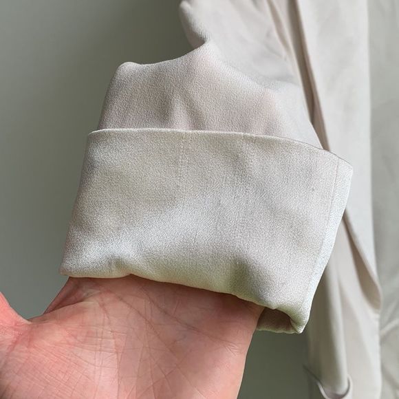 Aritzia Wilfred Chevalier Jacket Oversized Blazer Cool Beige Sz0 - Picture 12 of 15